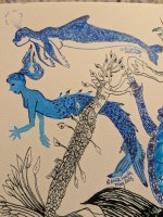 Blue mermaid with a bit of sparkle